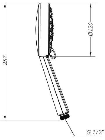 Ручной душ Genebre Tau (DXT5 45)